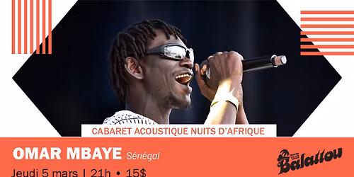 OMAR MBAYE | Cabaret Acoustique Nuits d'Afrique