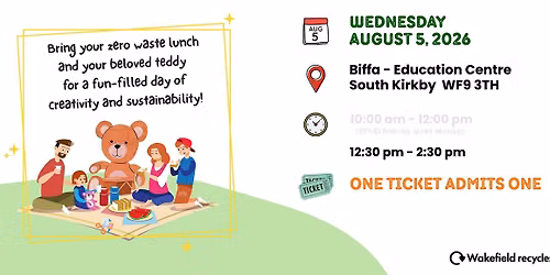 Zero Waste Teddy Bears Picnic (12:30pm)
