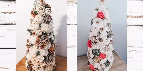 Wood flower Christmas Tree