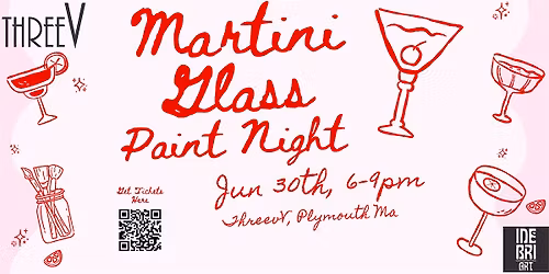 Martini Glass Paint Night @ ThreeV