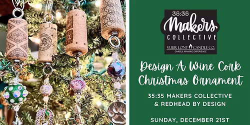 Design a Wine Cork Christmas Ornament Pop Up Event