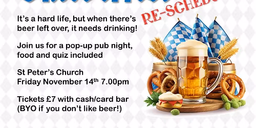 Oktoberfest RESCHEDULED pop-up pub night