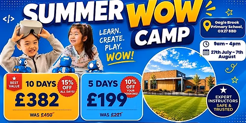 Gagle Brook Primary School Summer WOW Camp (3rd - 7th August)