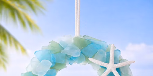 Seaglass Shoreline Wreath
