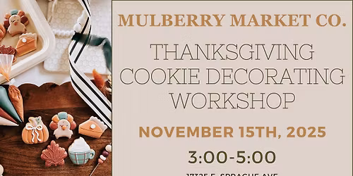 Thanksgiving Cookie Decorating Workshop