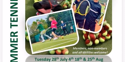 Summer Holiday Tennis Camps (age 5-13)