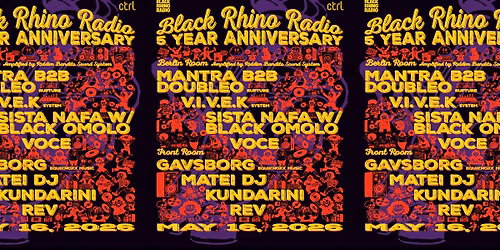 Black Rhino Radio 5 Year Anniversary