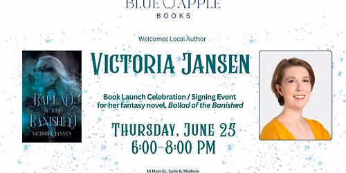 Victoria Jansen - Book Launch Celebration and Signing Event