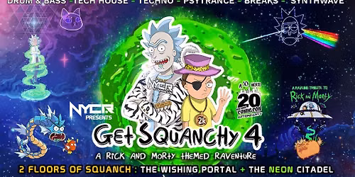 NYCRavers Presents Get Squanchy 4 : A Rick and Morty Themed NYC Comicon Afterparty