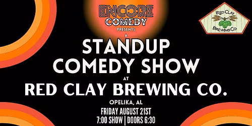 Standup Comedy at Red Clay Brewing Co (Opelika, AL)