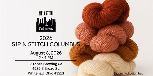 August Sip N Stitch Columbus