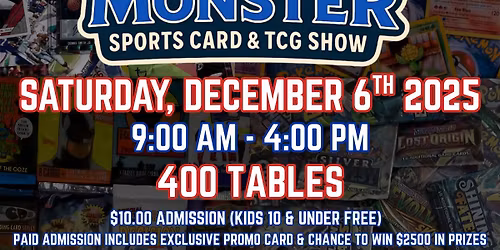 WEST MONSTER: Sports Card & TCG Show