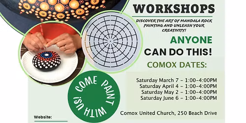 Mandala Rock Painting Workshop - Comox