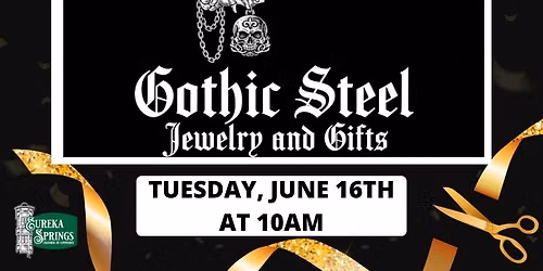 Ribbon Cutting for Gothic Steel Jewelry and Gifts