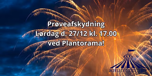 PR\u00d8VEAFSKYDNING - ved Plantorama