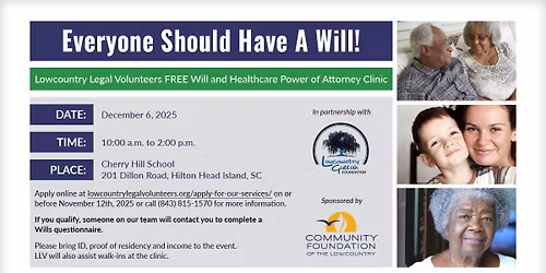 FREE Wills & Health Care Power of Attorney Clinic