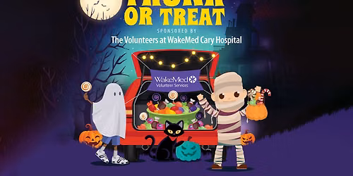 Trunk or Treat sponsored by The Volunteers at WakeMed Cary Hospital