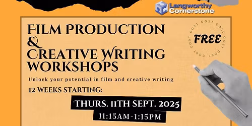 Free Film Production and Creative Writing Workshop
