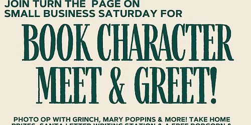 Book Character Meet & Greet @ Turn the Page