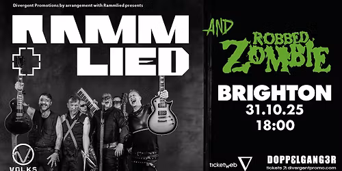 Rammlied x Robbed Zombie | Volks, Brighton | Rammstein & Rob Zombie Tribute night