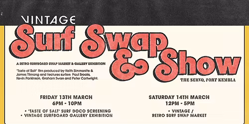 VINTAGE SURF SWAP MARKET + SURF FILM NIGHT