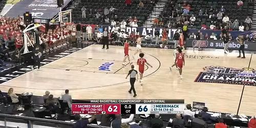 Sacred Heart Pioneers at Merrimack Warriors Mens Basketball