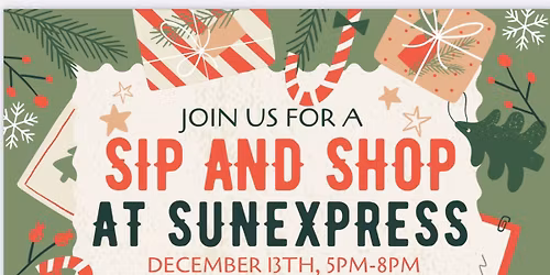 Sip and Shop at Sun Express Tanning\/ Donation based Haircuts
