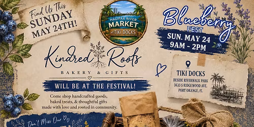 Kindred Roots at the Blueberry Festival at Halifax River Market