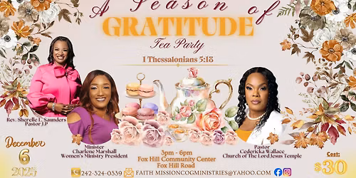 A Season of Gratitude Tea Party