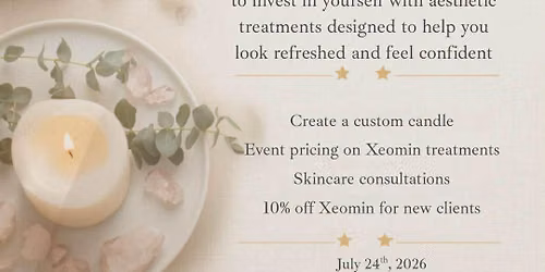Create & Rejuvenate: Aesthetics Pop Up Event
