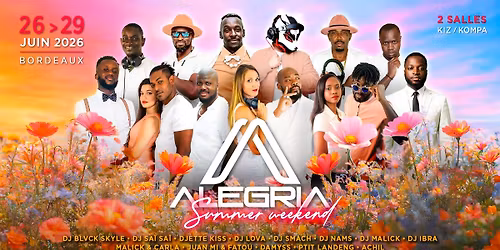Alegria Summer   Kizomba et Konpa 2 Salles 2 ambiances 