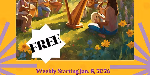 FREE Healing Tones Harp & Drum Circle