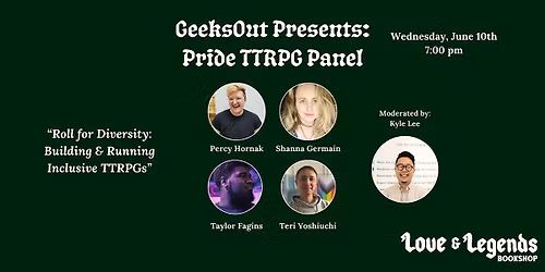 GeeksOut Presents: A Pride TTRPG Panel