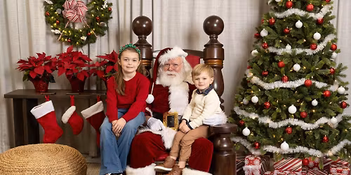 Pictures with Santa at Brian's Furniture