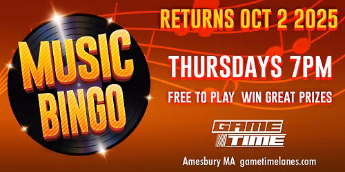 THURSDAY NIGHT MUSIC BINGO!