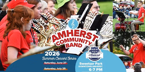 Amherst Community Band Summer Concerts!