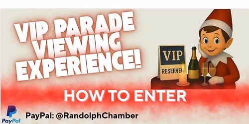 \ud83c\udf9f\ufe0f VIP Experience Tickets: Randolph Holiday Parade 2025