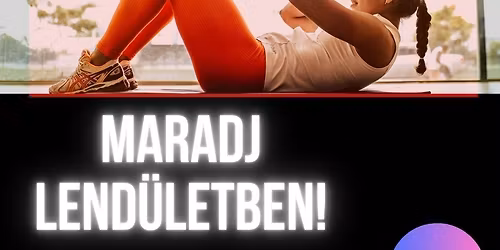 Aerobic, er\u0151s\u00edt\u0151 edz\u00e9s- M\u00c1RCIUS 18,SZERDA,18:00\u203c\ufe0f
