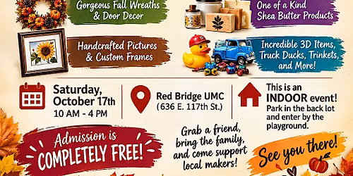 Third Saturday\u2019s Autumn Craft & Vendor Fair