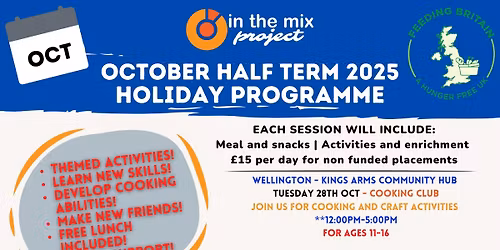October Half Term Holiday Provision