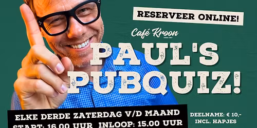 Paul's Pubquiz - Editie 46