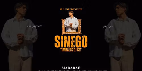 SINEGO (Timbales Dj Set) at MadaRae
