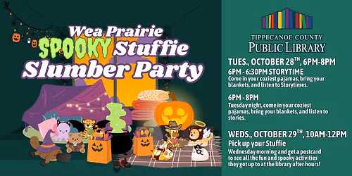 Spooky Stuffie Slumber Party at Wea Prairie