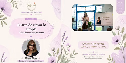 El Arte de elevar lo simple - Taller de cocina experiencial