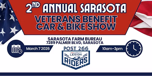 2nd Annual Sarasota Veterans Benefit Car & Motorcycle Show