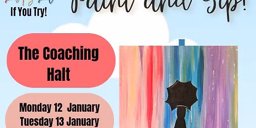 Paint and Sip at Coaching Halt