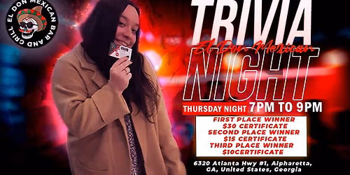 Trivia Night at El Don Mexican Bar & Grill \ud83e\udde0\ud83c\udf79
