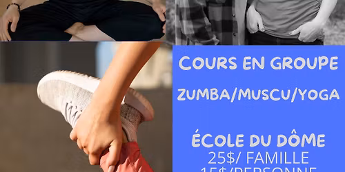 Entra\u00eenement en groupe (Zumba\/muscu\/Yoga)