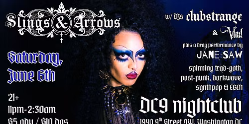 SLINGS & ARROWS - June 2026 - Ft. Guest DJ Clubstrange!
