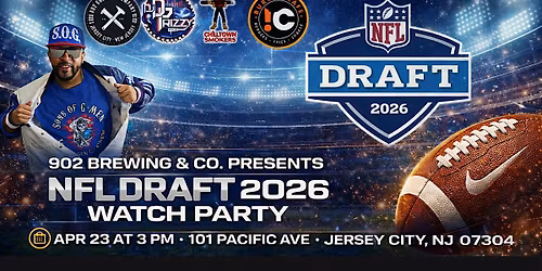 NFL Draft 2026 Watch Party at 902 Brewing Co.
